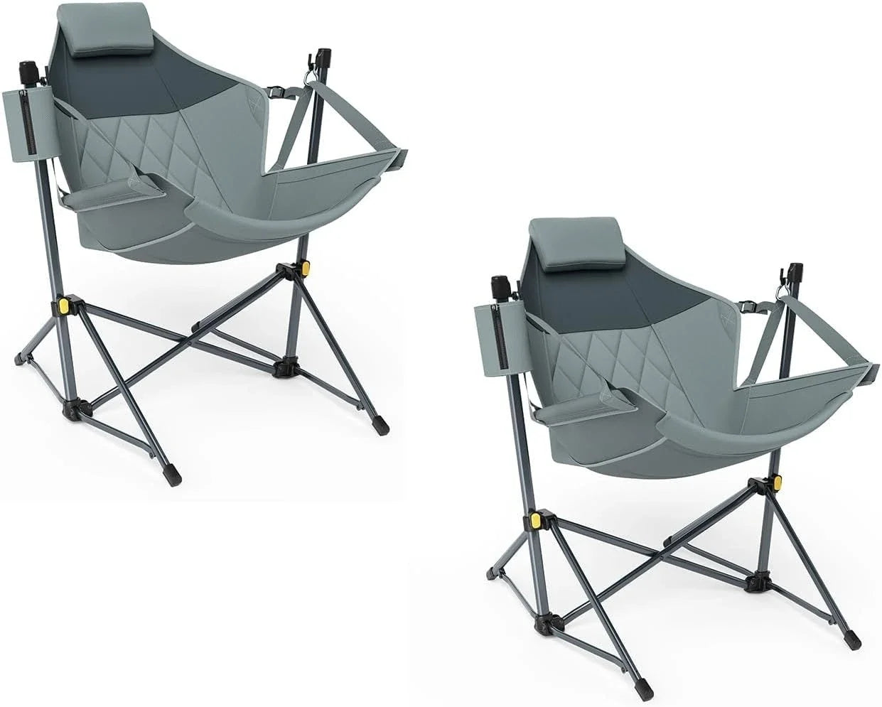 Heavy Duty Folding Hammock Camping Chair with Adjustable Backrest Supports 300lbs, Portable Hammock, Customized