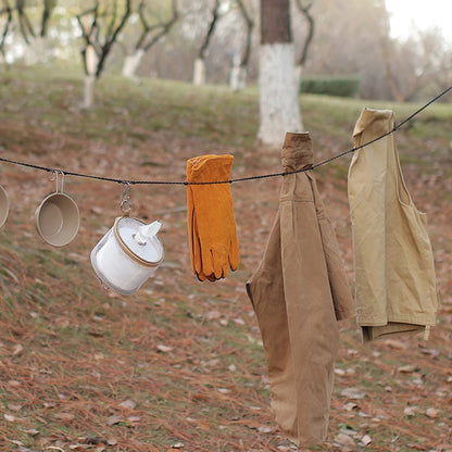 3 M Camping Stretch Clothesline With 12 Clips Hanging Laundry Drying Rope Adjustable Clothes Line Windproof Travel Clothesline