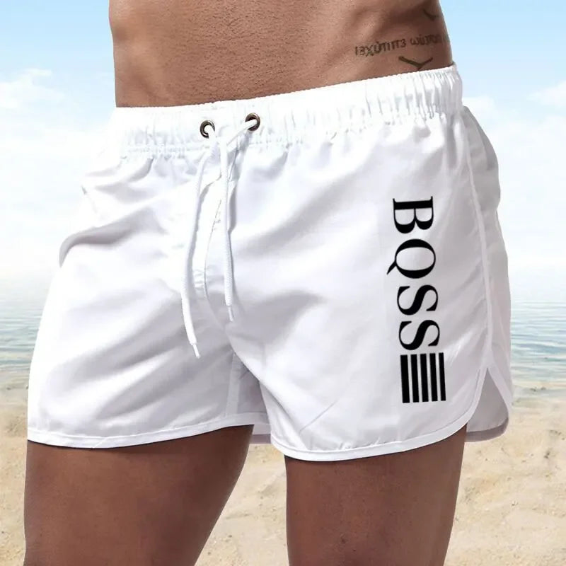 Men's quick-drying shorts; breathable quick-drying surfing beach shorts; men's fitness shorts; elastic waist shorts