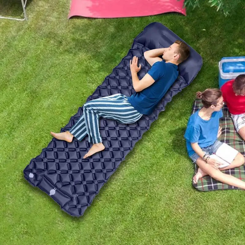 Inflatable Camping Mattress With Pillow