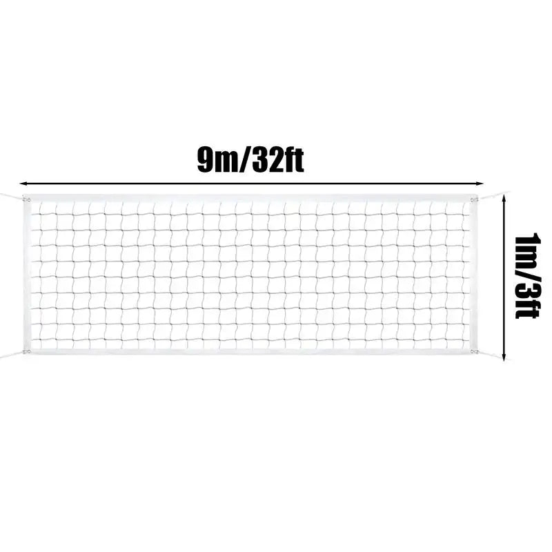 Outdoor Volleyball Net Folding Replacement Mesh For Badminton Lightweight Outdoor Sports Accessory Replacement Net For School