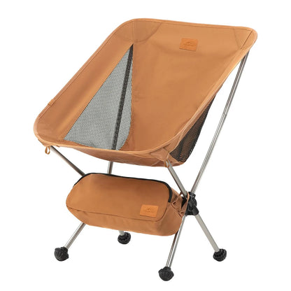 Naturehike YL08 Ultralight Camping Chair Portable Folding Travel Hiking Backpacking Chair Capacity 120kg with Anti-Sinking Feet
