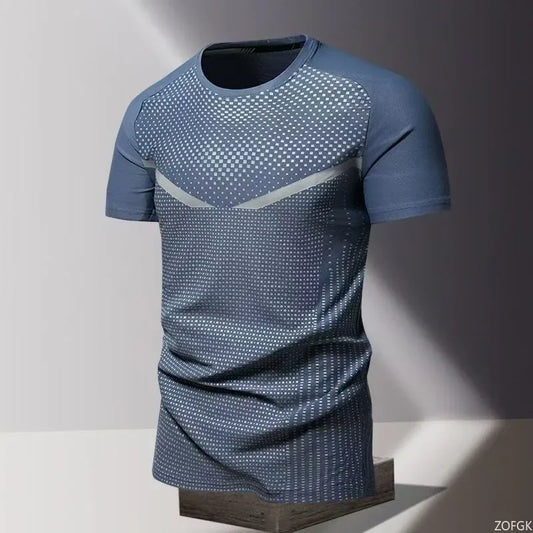 Summer Quick Drying Clothes 3D Printed Men's T-shirt, Oversized Loose Round Neck Short Sleeved Shirt