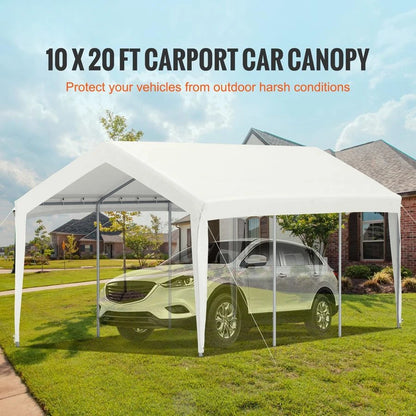 Carport Replacement Canopy Cover, 10 x 20 ft, Ripstop TripleLayer PE Fabric Garage Top Tarp Shelter Cover, UV Resistant Waterpro