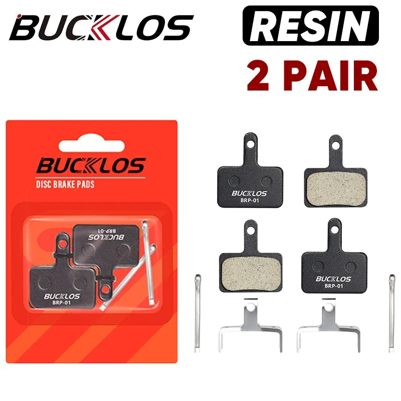 BUCKLOS Bike Brake Pad Resin Disc Pads For SHIMANO B01S Wear-resistant MTB Bicycle Hydraulic Brake Pad for B03S B05S Brake Parts