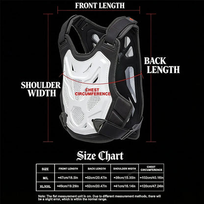 Men's Motorcycle Riding Armor Vest Accessories Off-road Racing Comfort Anti-collision Protective gear Chest Back Shoulder Pads