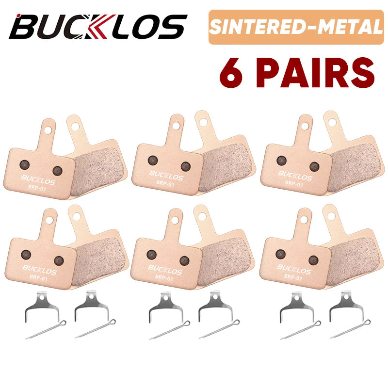 BUCKLOS Sintered-Metal MTB Brake Pads for B01S B05S Bicycle Hydraulic Disc Brake Pads Metallic Bike Brake Pad Mountain Bike Part