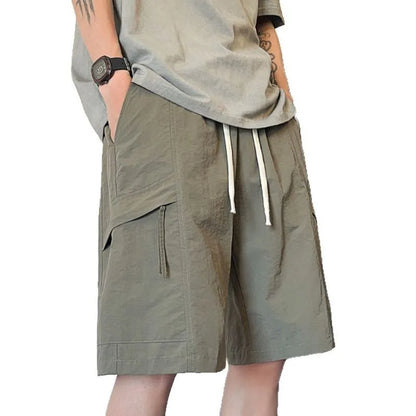 2026 Quick-drying Tooling Shorts Men's Summer Thin Trendy Brand Versatile Loose Casual Pants Men's Five-point Pants