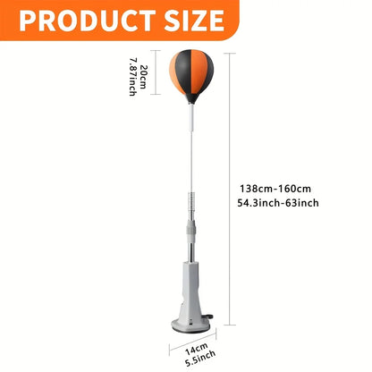 Indoor Reaction Punching Ball for Boxing Training with Strong Suction Cup All-terrain Bases Adjustable Speed Ball Adult Youth