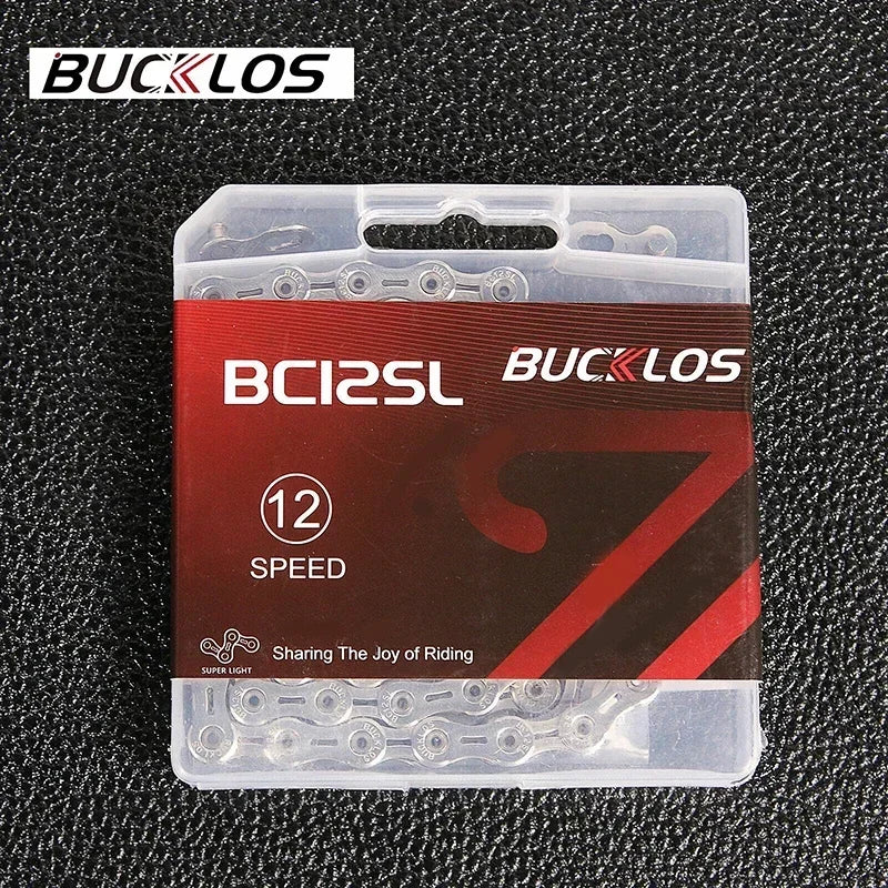 BUCKLOS Bicycle Chain 10v 11v 11EL 11SL Chain 8s 9s 10s 11s 12s Speed Bike Current 116/126 Links High Quality Chain for SHIMANO