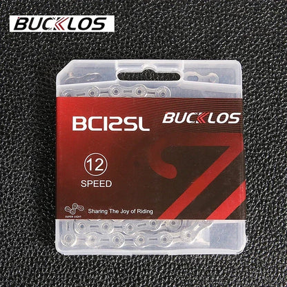 BUCKLOS Bicycle Chain 10v 11v 11EL 11SL Chain 8s 9s 10s 11s 12s Speed Bike Current 116/126 Links High Quality Chain for SHIMANO