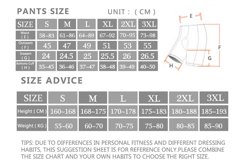 New Summer Quick Drying Cycling Bib Shorts Men Top Quality Gel Pad Bike Shorts