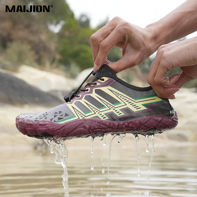 Quick-drying Aqua Shoes for Men Women Barefoot Anti-slip Beach Swimming Fitness Wading Upstream Rafting Outdoor Water Sneakers
