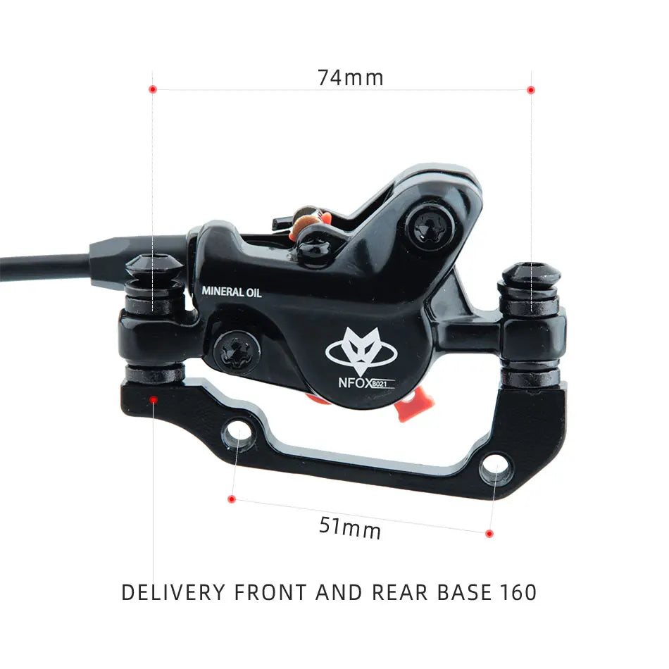 NFOX B023 Electric Bicycle Scooter Oil Disc Hydraulic Brake 160 Accessories 203 E bike 180 Power Off Right 140 GIFT Tool New