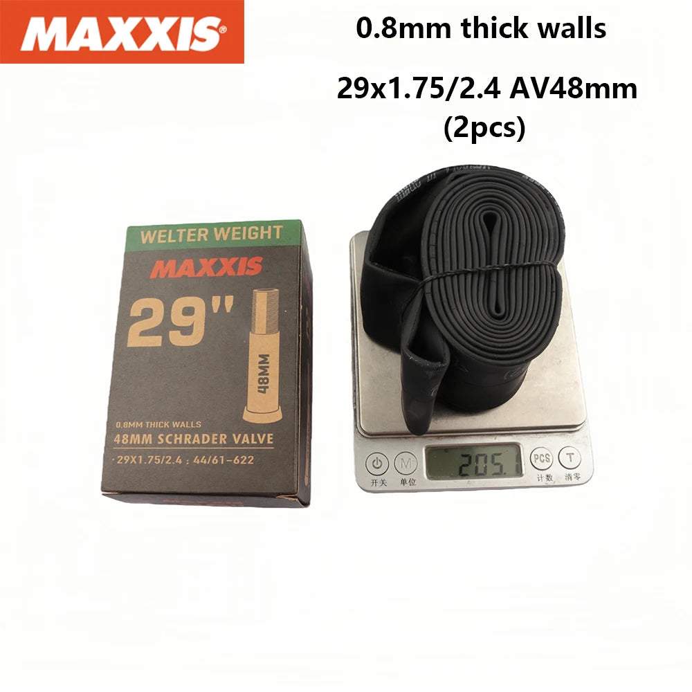 2PCS MAXXIS WELTER WEIGHT Bicycle Inner Tube 26/27.5/29 Inner Tube Of Mountain Bike Road Bike AV(SV) FV(PV) Origina Inner Tube
