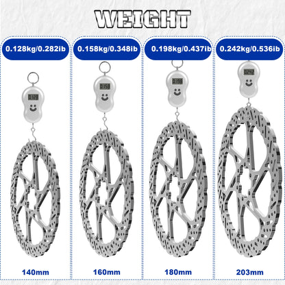 BUCKLOS Bike Disc Brake Rotor 140mm 160mm 180mm 203mm Bicycle Hydraulic Brakes Rotor Heat Dissipation Mtb Road Bike Rotors