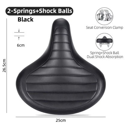 WEST BIKING Widen Bicycle Saddle Ergonomic Thick Comfortable Bike Saddle Shock Absorbtion MTB E-Bike Cushion Bicycle Accessories