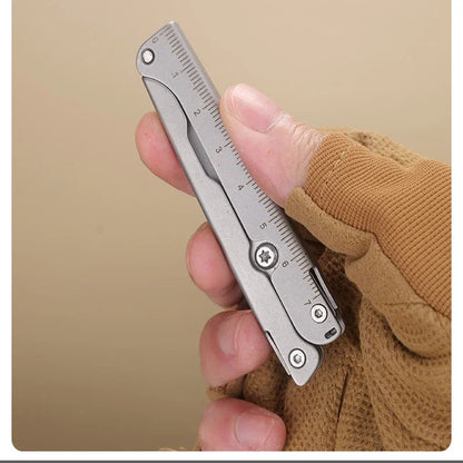 Outdoor Mini Multi-functional Scissors Portable Folding Knife Small Tool Folding Stainless Steel Scissors Camping Sacoche Homme