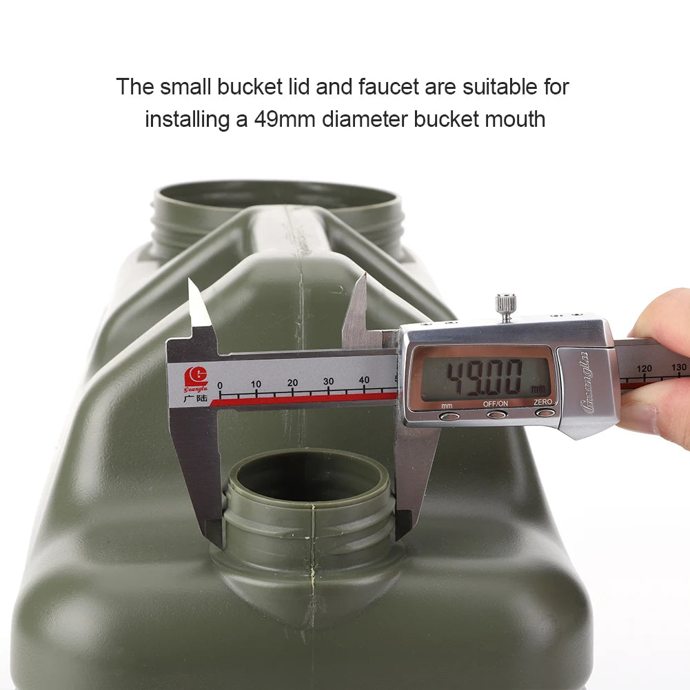 Camping Water Bucket Cover with Spigot Water Storage Container Lid Leak-Proof Water Tank Lid for Outdoor Picnic