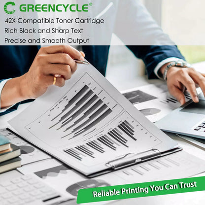 Greencycle  High-Yield Compatible Toner Cartridge Replacement for HP 42X Q5942X Q1338A Use with Laserjet 4250 4250N 4250TN Print