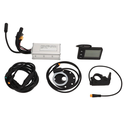 DC24V 36V 48V Electric Bike Conversion Kit with 17A 3 Mode Brushless Controller S866 Panel Electric Bicycle Thumb Throttle