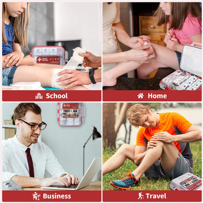 350 Pieces OSHA First Aid Kit,