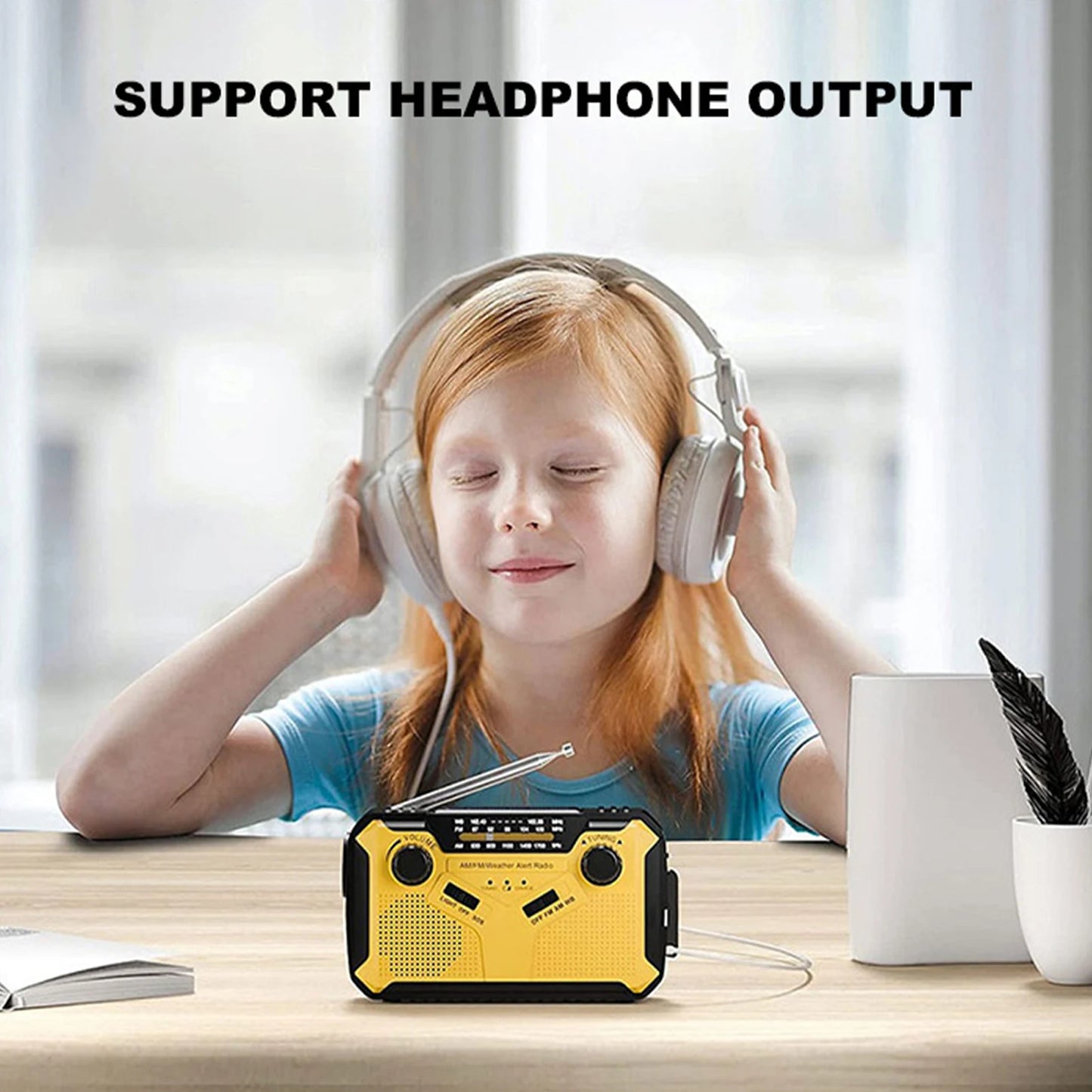 3000mAh Emergency Radio Solar Hand Crank