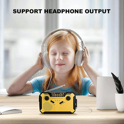 3000mAh Emergency Radio Solar Hand Crank