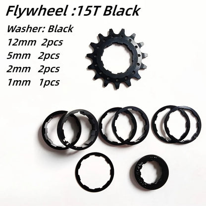 13T/14T/15T/16T AL7075 Mountain Bike Cassette Bicycle Freewheel Conversion Kit Flywheel Sprocket Single Speed Cassette Cog