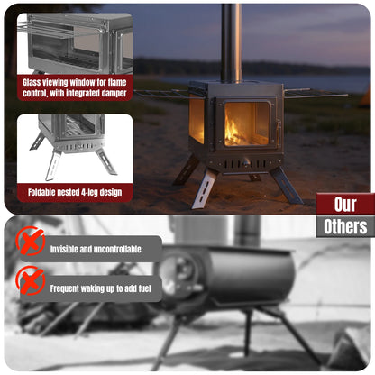 Stainless Steel Smokeless Fireplace