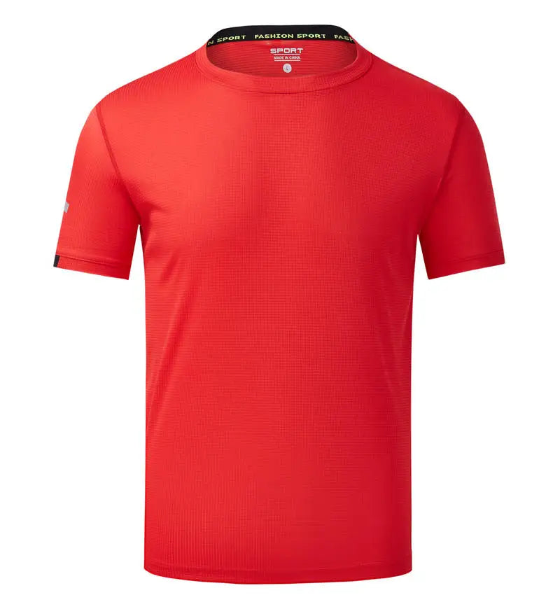 Quick Drying Round Neck T-shirt With Short Sleeves Breathable Fitness And Leisure Team Wear Running Shirt For Men And Women