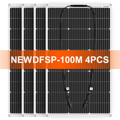 18V 100W/200W/400W Flexible Solar Panel