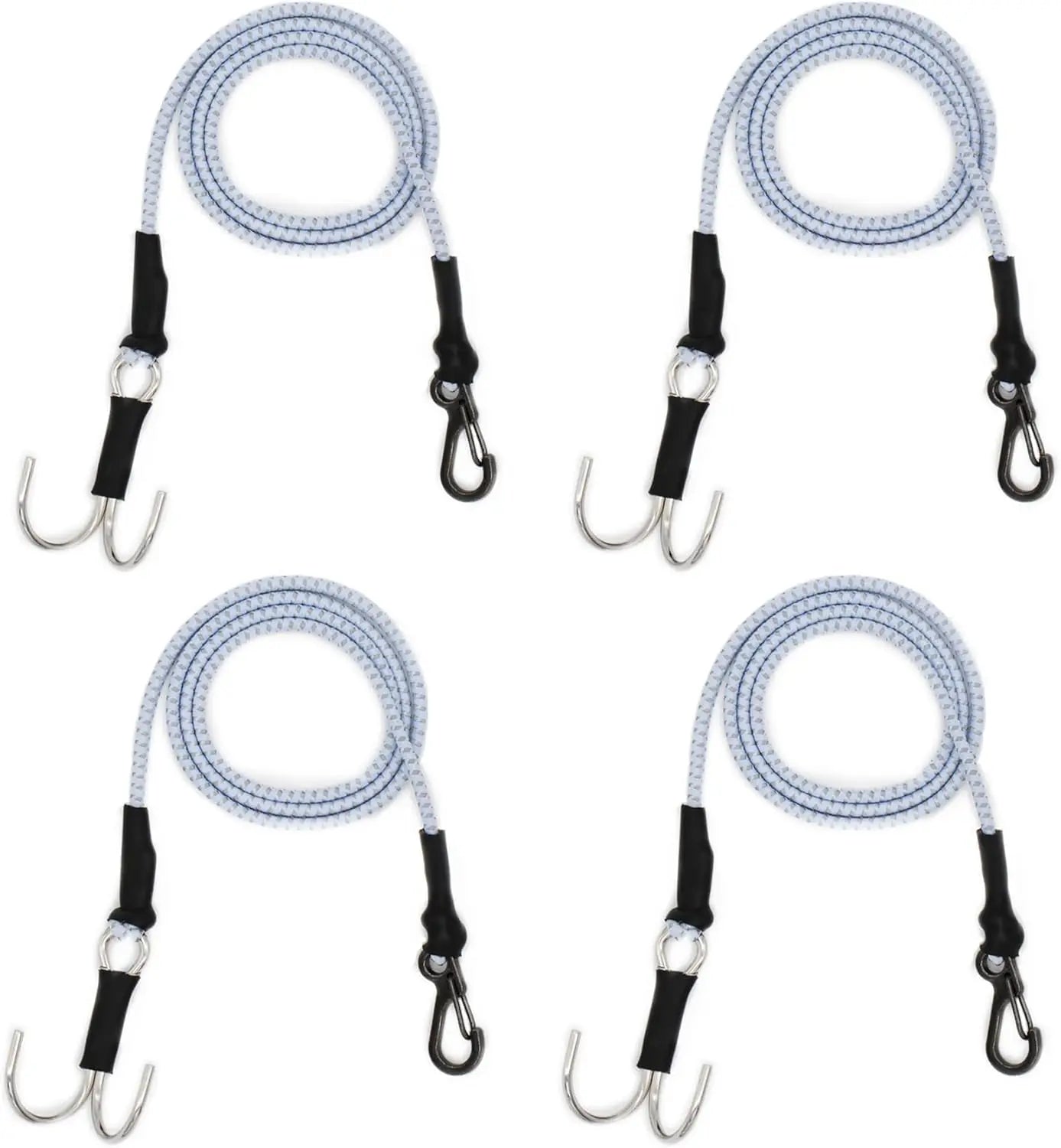 4Pcs 28in 1/10 Elastic RC Crawler Tow Ropes with Hook for Axial SCX10 Accessries TRX6 TRX4 Gen7 Gen8 Tamiya D90 TF3 RC Car Boat