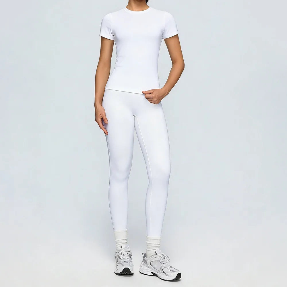 Yoga Set Quick Dry 2 Piece Female Short-sleeved long Pants Outdoor Sportswear Fitness suit Plus Size Sport outfit for woman