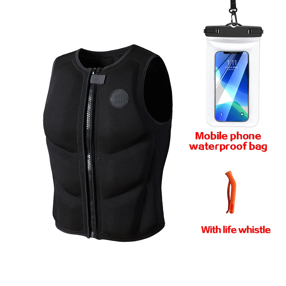 Life Jacket Kayak Adults Vest Surf Motorboats Jet Ski Fishing Vest Wakeboard Raft Rescue Boat Drifting Life Safety Vest Swimming