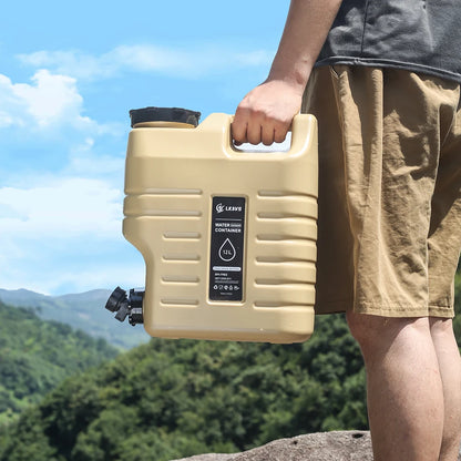 10/11/12L Drinking Water Container with Spigot Leakproof Camping Water Tank Large Capacity Water Storage Carrier for Hiking Car