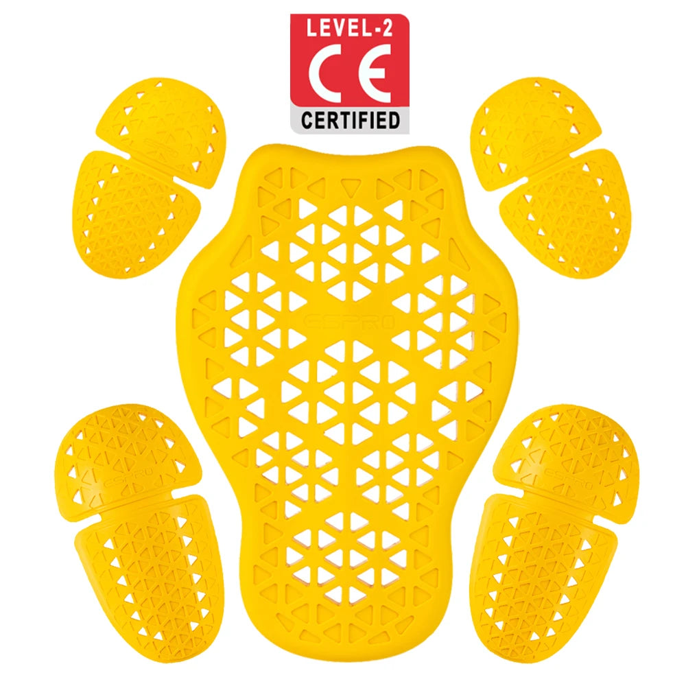 Universal CE Level 2 Certified Motorcycle Armor Jacket Insert Back Protector Anti-Shock Rider Armor Back Spine Protective Pad