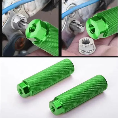 2PCS Mountain Bike Rear Foot Pedal Outdoor Riding Lightweight Bicycle Foot Pegs Cycling Parts Bicycle Accessories Fit 3/8 Inch