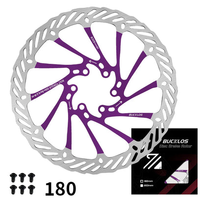 BUCKLOS Bike Disc Brake Rotor 140mm 160mm 180mm 203mm Bicycle Hydraulic Brakes Rotor Heat Dissipation Mtb Road Bike Rotors