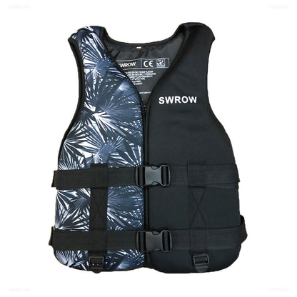 SWROW Life Jacket Water Sport Buoyancy Jacket Life Vest Swimming Boating Driving Vest Life Vest Buoyancy Suit For Adult Children
