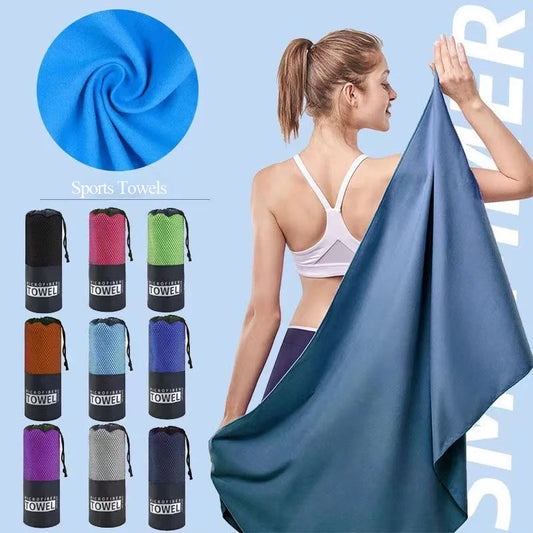 Quick-drying microfiber sport towel for travel fitness camping running yoga swimming beach towel