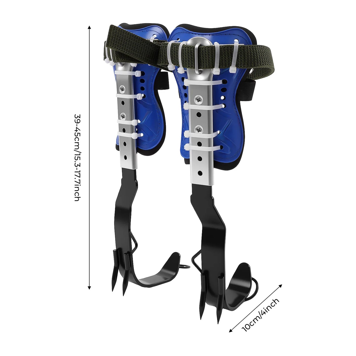 Heavy-Duty Tree Climbing Gear Adjustable Climbing Gaffs with Safety Harness Professional Arborist Tool for Fruit Picking Hunting