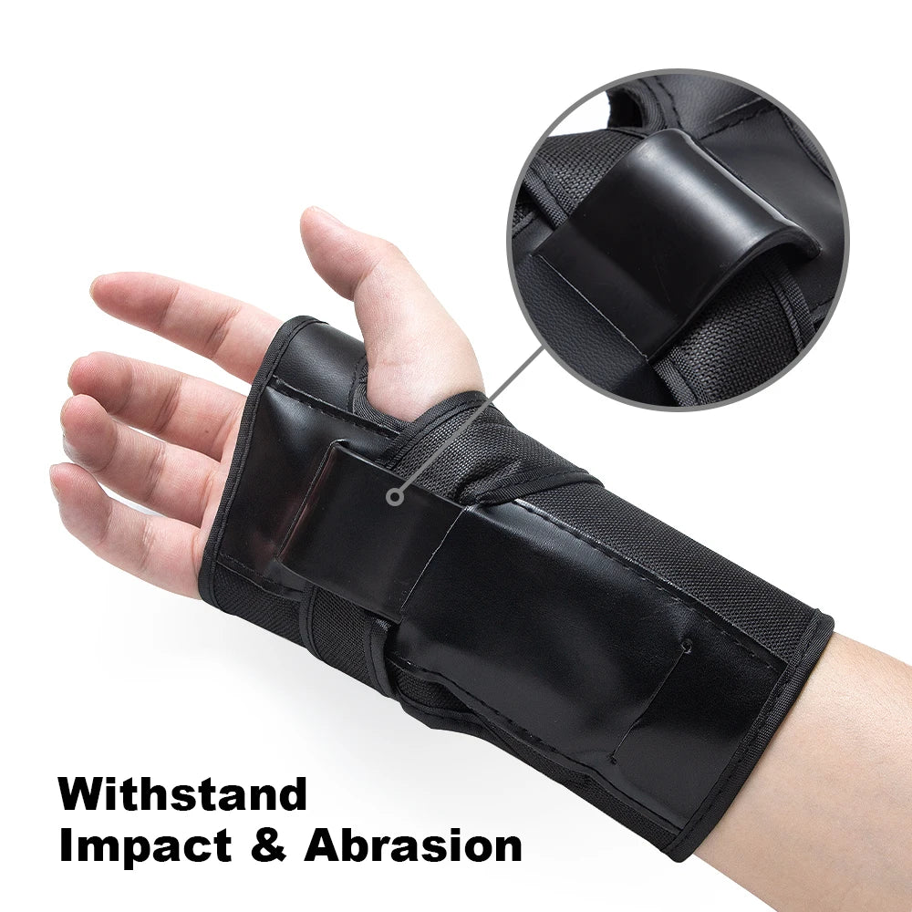 6 in 1 Knee Pads Elbow Pads with Wrist Guards, Youth Adult Skateboard Skate Pads Protective Gear Set for Skateboarding Skating