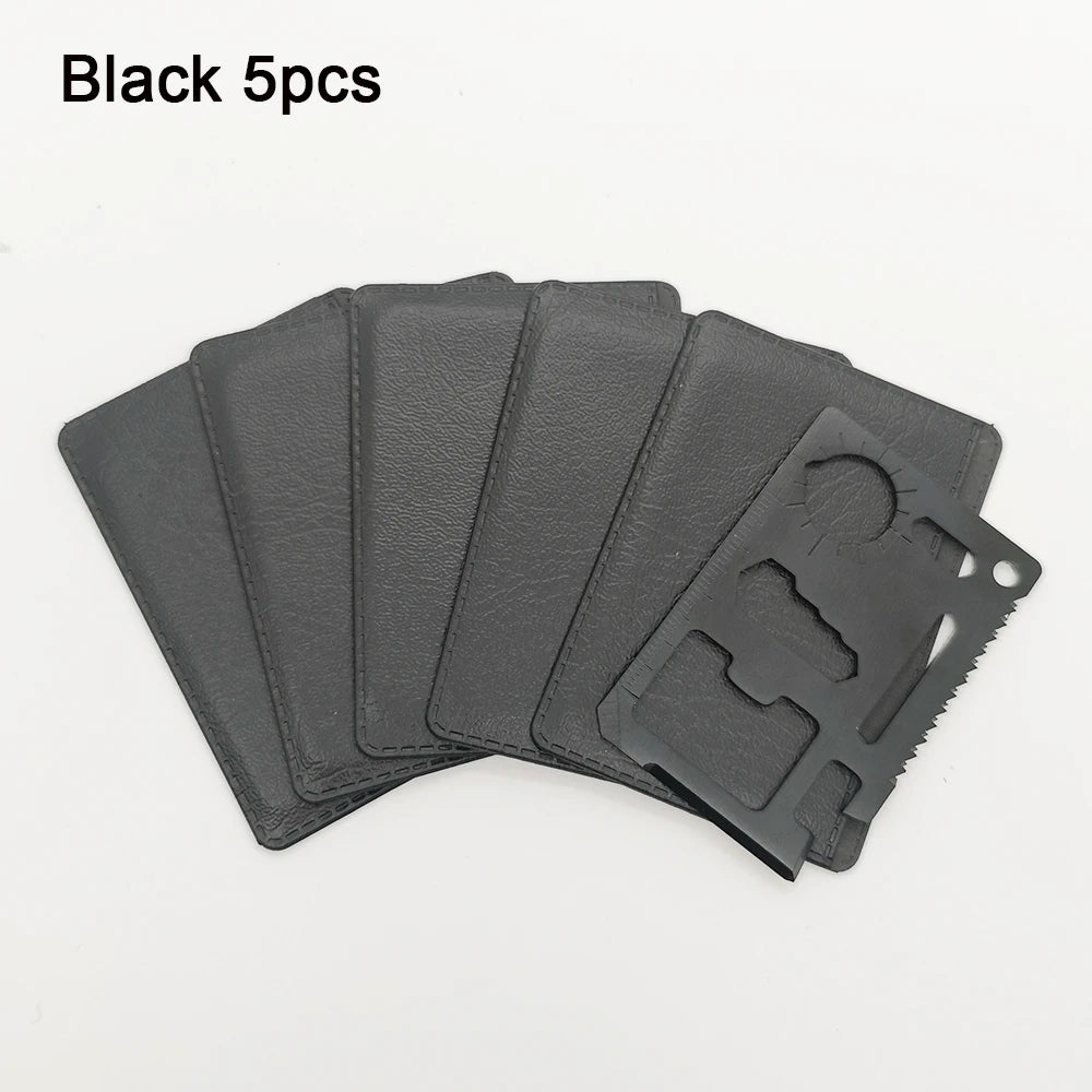 Stainless Steel EDC Pocket Tool Credit Card, 11-in-1 Portable Outdoor Camping Survival Multi-Tool Tourism Equipment hunting tool