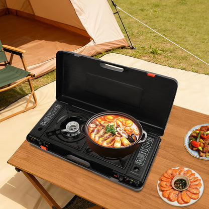 2 Burners Portable Camping Stove Butane