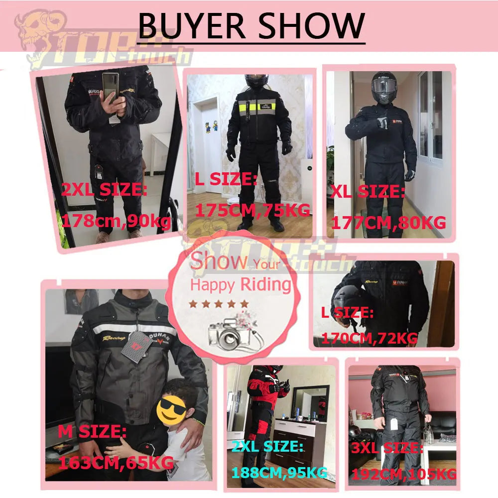 DUHAN Motorcycle Jackets Men Riding Motocross Enduro Racing Jacket Moto Jacket Windproof Coldproof Motorbike Clothing Protection