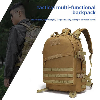 Outdoor Camouflage Double Shoulder Backpack Camping Hiking Sports Travel Backpack 3D Cycling Backpack Waterproof Oxford Cloth