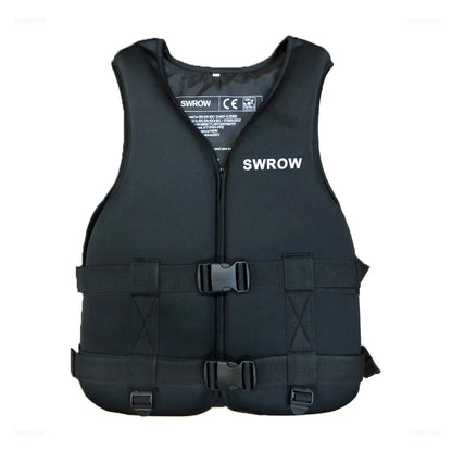 SWROW Life Jacket Water Sport Buoyancy Jacket Life Vest Swimming Boating Driving Vest Life Vest Buoyancy Suit For Adult Children