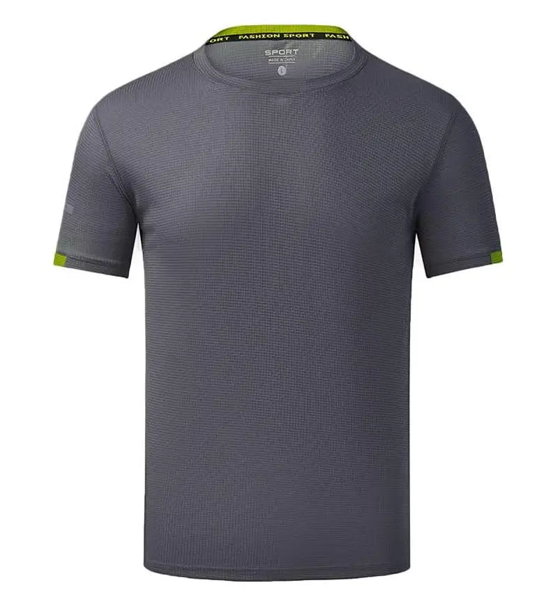 Quick Drying Round Neck T-shirt With Short Sleeves Breathable Fitness And Leisure Team Wear Running Shirt For Men And Women