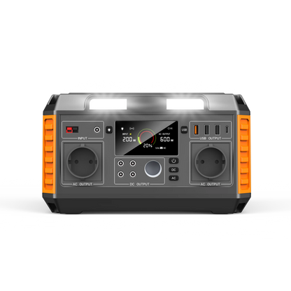 EASUN POWER Portable Power Station 300W 600W Solar Generator Quick Charge AC Outlets for Outdoor Camping RV Home LiFeP04 Battery